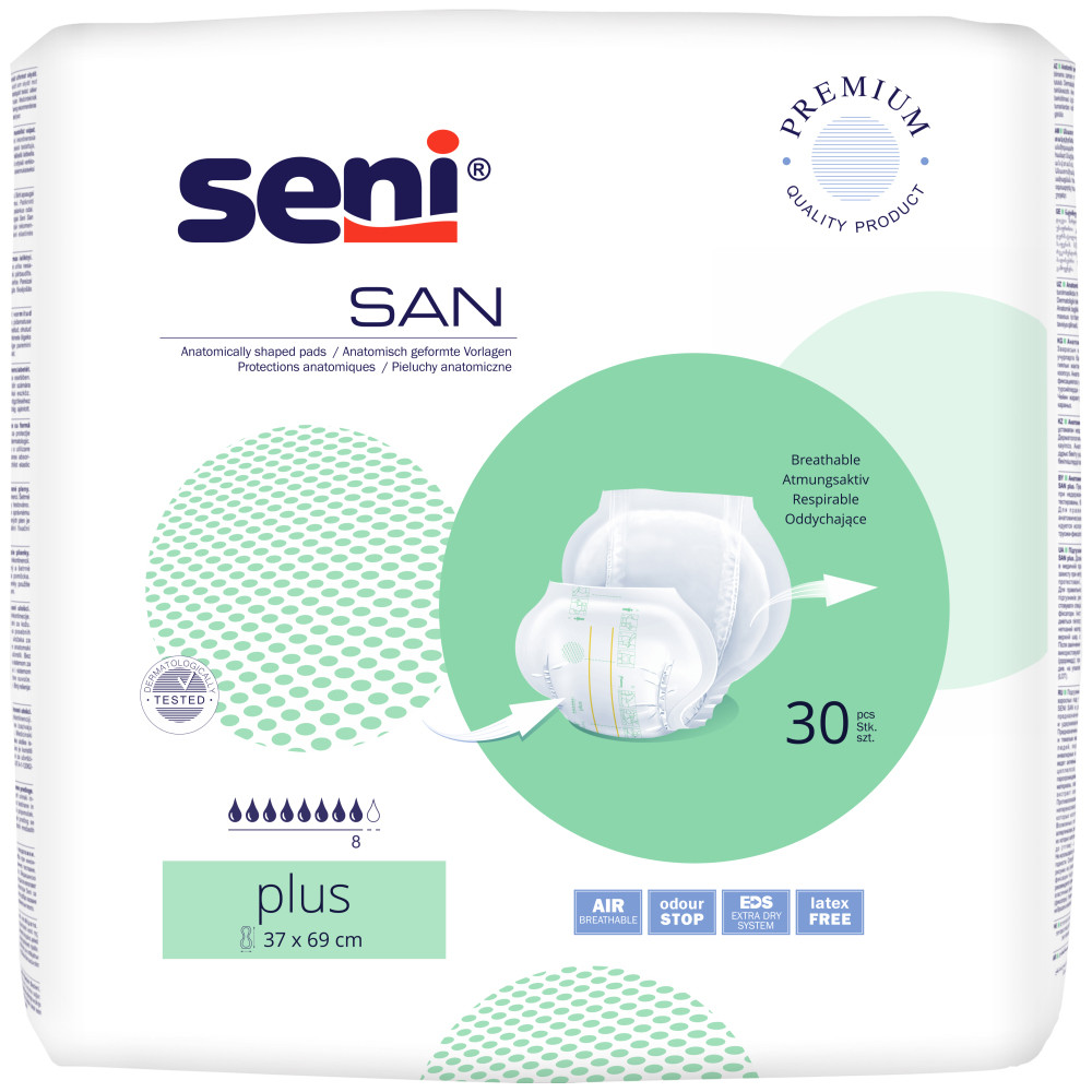 Seni San Plus wkłady anatomiczne urologiczne dla dorosłych